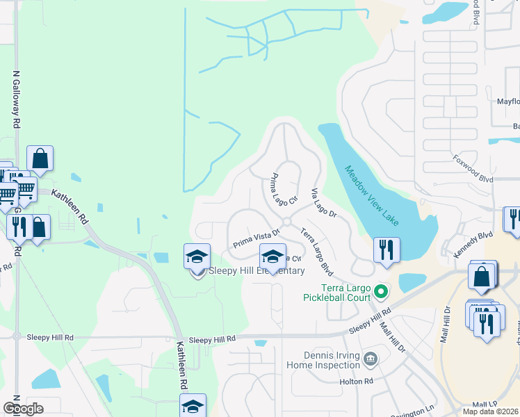 map of restaurants, bars, coffee shops, grocery stores, and more near 1994 Altavista Circle in Lakeland