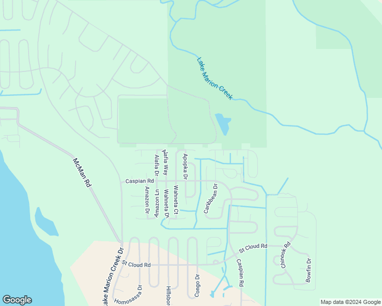map of restaurants, bars, coffee shops, grocery stores, and more near 1233 Apopka Lane in Poinciana