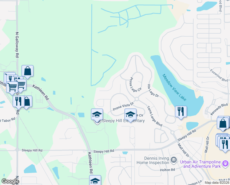 map of restaurants, bars, coffee shops, grocery stores, and more near 1947 Altavista Circle in Lakeland