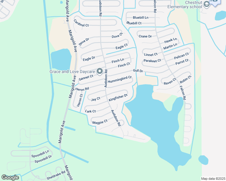 map of restaurants, bars, coffee shops, grocery stores, and more near 509 Kingfisher Drive in Poinciana