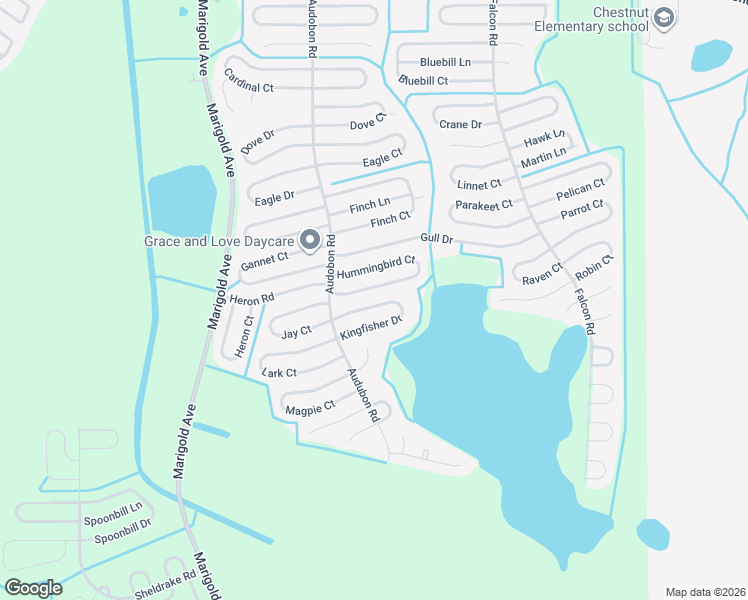 map of restaurants, bars, coffee shops, grocery stores, and more near 517 Kingfisher Drive in Kissimmee