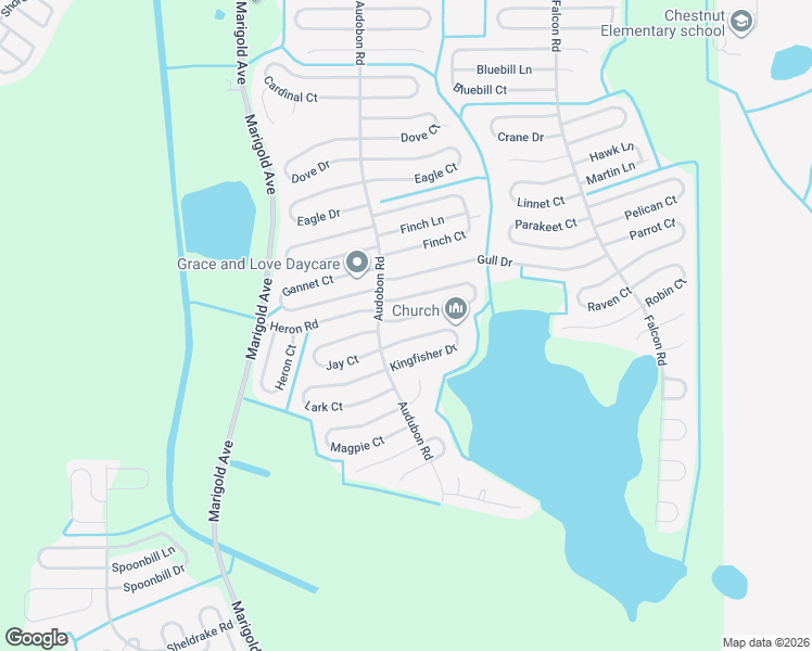 map of restaurants, bars, coffee shops, grocery stores, and more near 509 Kingfisher Drive in Poinciana