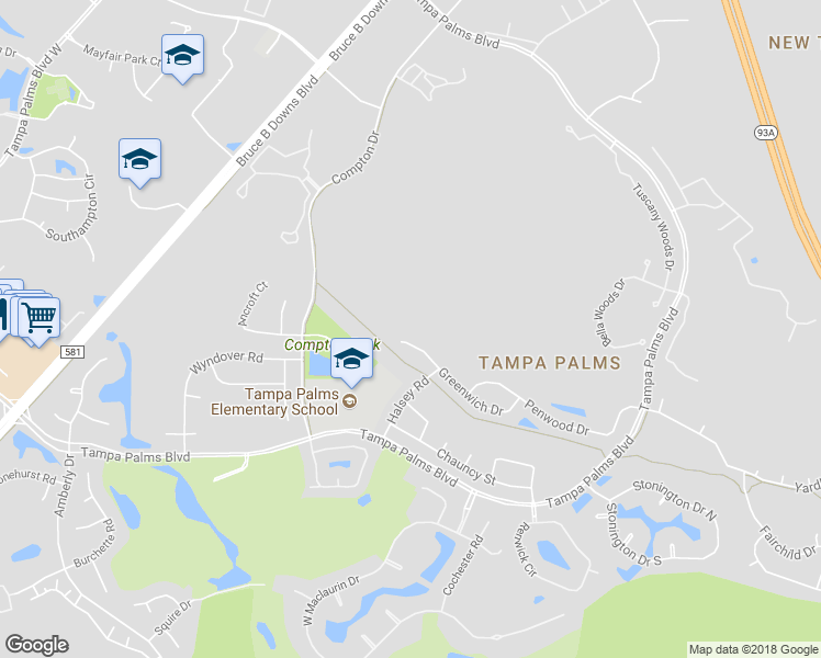 map of restaurants, bars, coffee shops, grocery stores, and more near 6204 Greenwich Drive in Tampa
