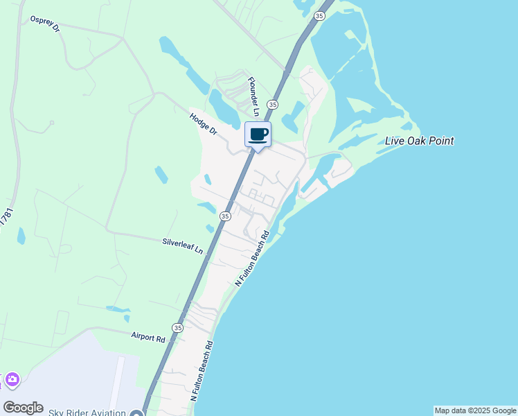 map of restaurants, bars, coffee shops, grocery stores, and more near 305 Sailhouse Way in Rockport
