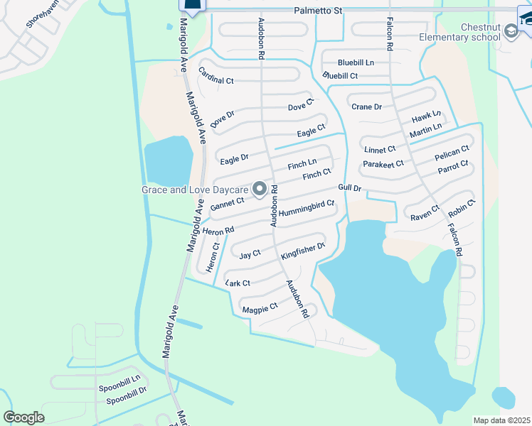 map of restaurants, bars, coffee shops, grocery stores, and more near 473 Gannet Court in Poinciana