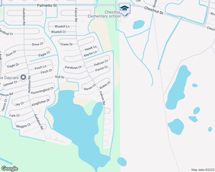 map of restaurants, bars, coffee shops, grocery stores, and more near 735 Robin Court in Kissimmee