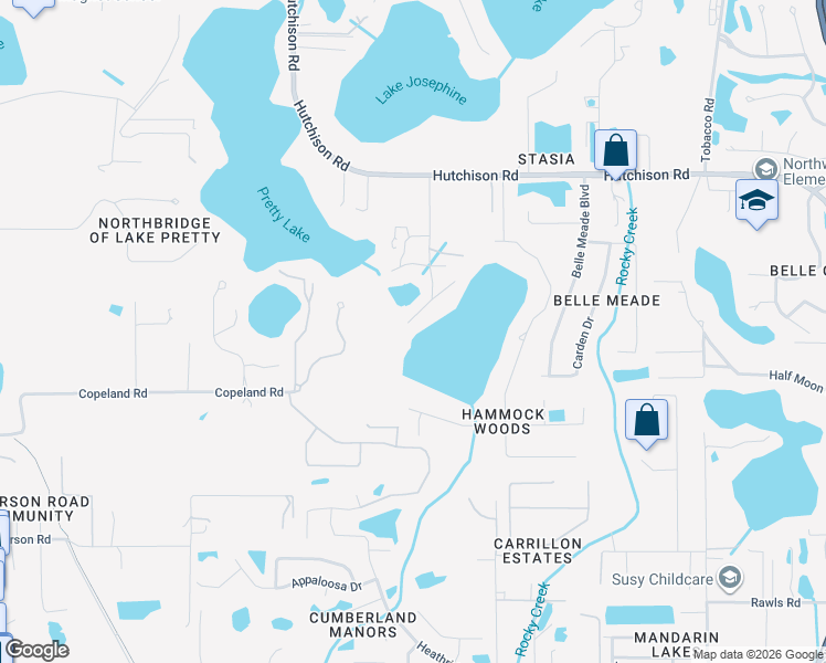 map of restaurants, bars, coffee shops, grocery stores, and more near 16035 Chastain Road in Odessa
