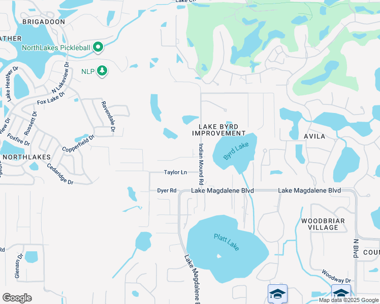 map of restaurants, bars, coffee shops, grocery stores, and more near 1905 Teepee Drive in Tampa