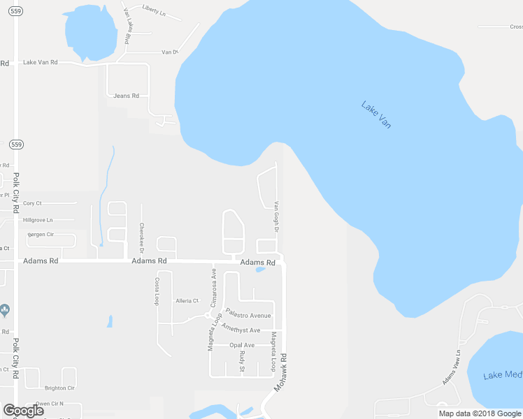 map of restaurants, bars, coffee shops, grocery stores, and more near 1935 Van Buren Loop in Auburndale