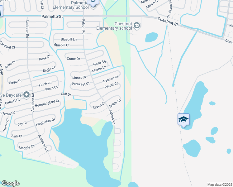 map of restaurants, bars, coffee shops, grocery stores, and more near 745 Parrot Court in Poinciana