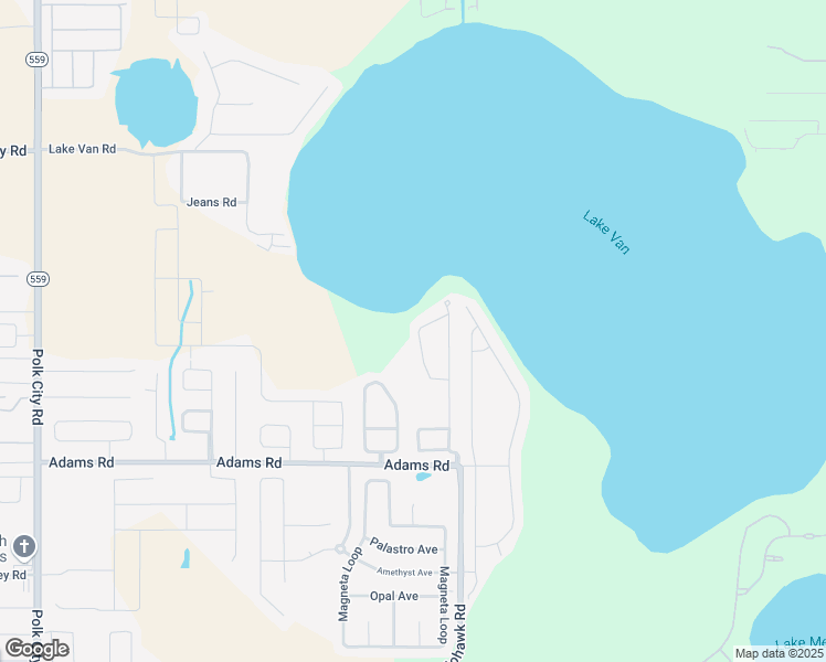 map of restaurants, bars, coffee shops, grocery stores, and more near 2001 Van Buren Loop in Auburndale