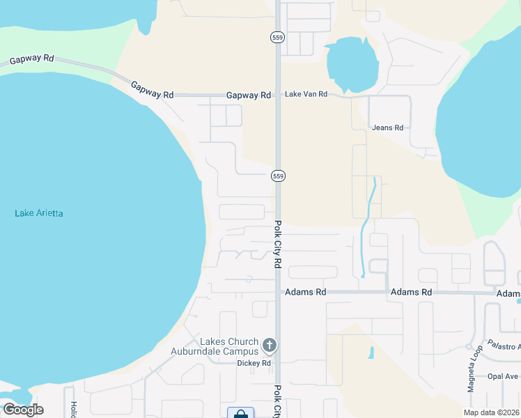map of restaurants, bars, coffee shops, grocery stores, and more near 111 Old Nichols Circle in Auburndale