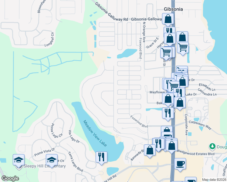 map of restaurants, bars, coffee shops, grocery stores, and more near 5082 Rickenberry Ln in Lakeland
