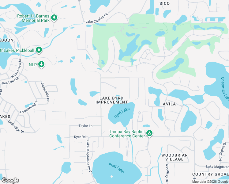 map of restaurants, bars, coffee shops, grocery stores, and more near 1803 Bella Lago Lane in Tampa