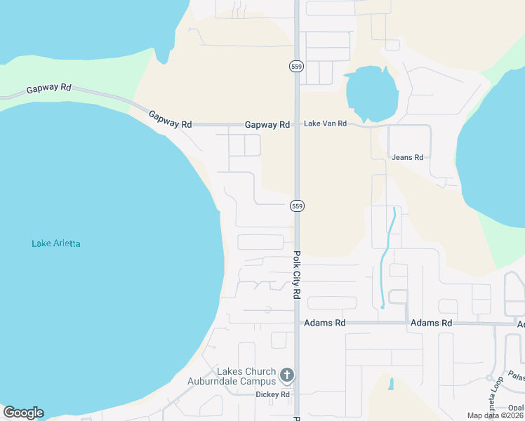 map of restaurants, bars, coffee shops, grocery stores, and more near 218 Lake Arietta Court in Auburndale