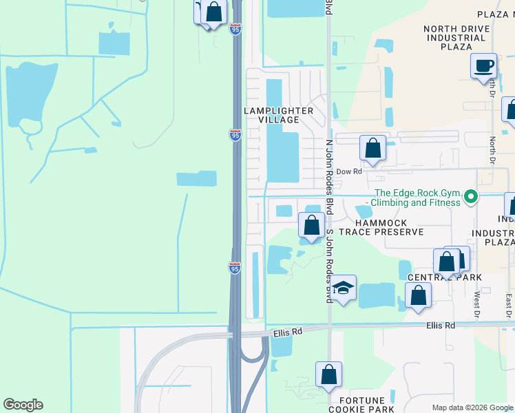 map of restaurants, bars, coffee shops, grocery stores, and more near 469 Windgate Court in Melbourne