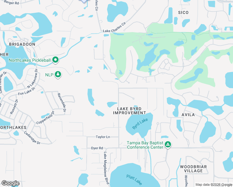 map of restaurants, bars, coffee shops, grocery stores, and more near 16420 Indian Mound Road in Tampa