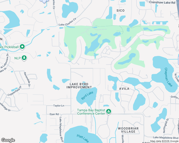map of restaurants, bars, coffee shops, grocery stores, and more near 16625 Indian Mound Road in Tampa