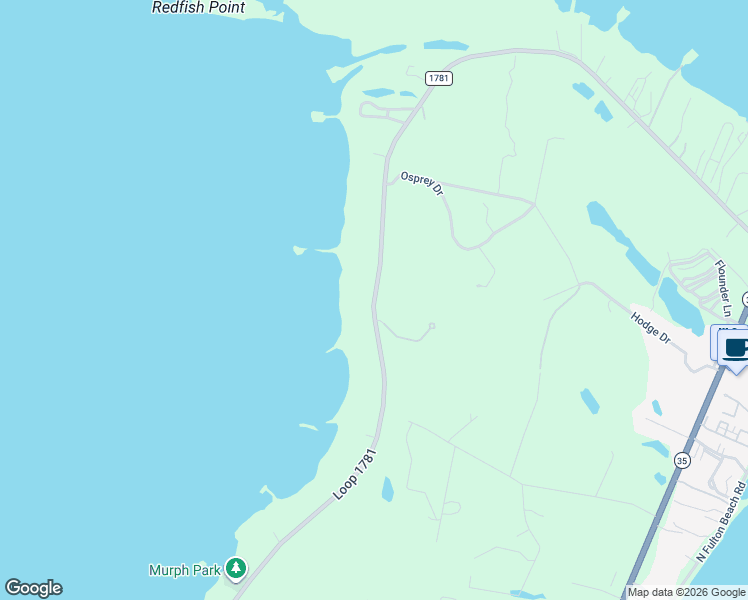 map of restaurants, bars, coffee shops, grocery stores, and more near Farm to Market 1781 in Rockport