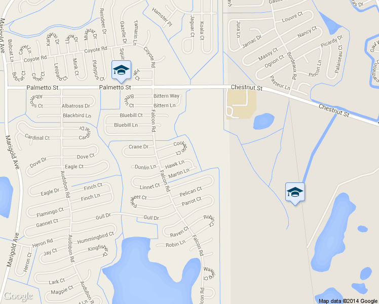 map of restaurants, bars, coffee shops, grocery stores, and more near 729 Cockatoo Court in Kissimmee