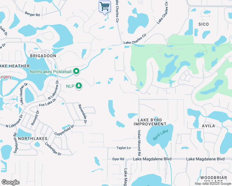 map of restaurants, bars, coffee shops, grocery stores, and more near 15315 Indian Head Drive in Tampa
