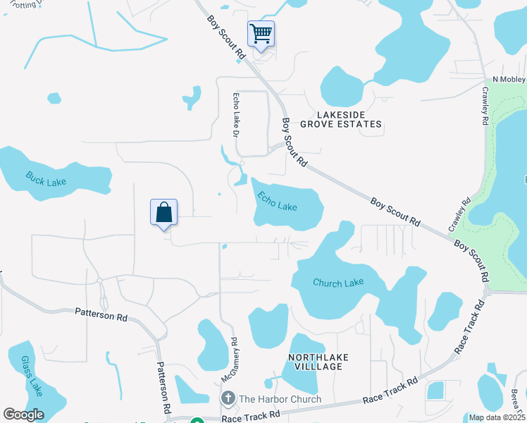 map of restaurants, bars, coffee shops, grocery stores, and more near 16318 McGlamery Road in Odessa