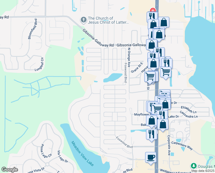 map of restaurants, bars, coffee shops, grocery stores, and more near 1669 Tally Ho Drive in Lakeland