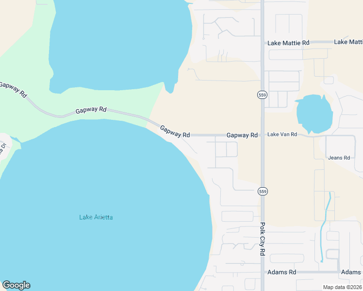map of restaurants, bars, coffee shops, grocery stores, and more near 2024 Gapway Road in Auburndale