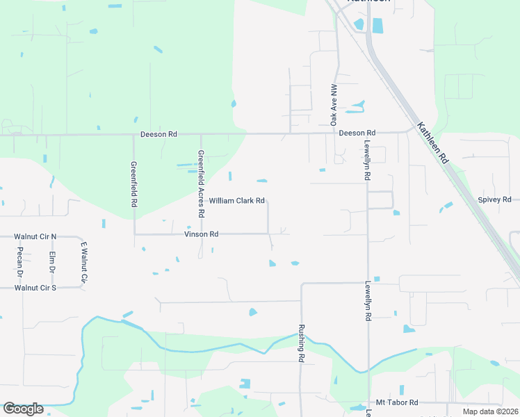 map of restaurants, bars, coffee shops, grocery stores, and more near 5265 William Clark Road in Lakeland