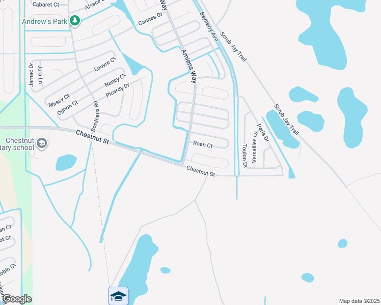 map of restaurants, bars, coffee shops, grocery stores, and more near 1105 Saint Tropez Court in Kissimmee