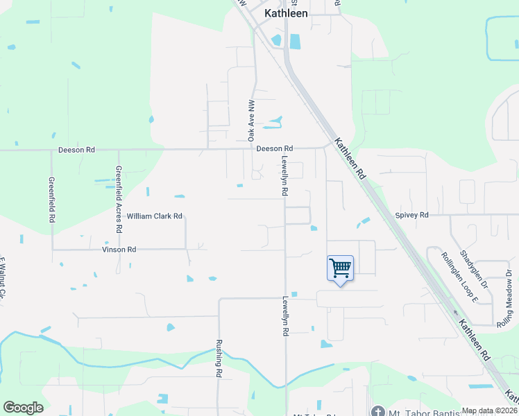 map of restaurants, bars, coffee shops, grocery stores, and more near 3834 Charter Road in Lakeland