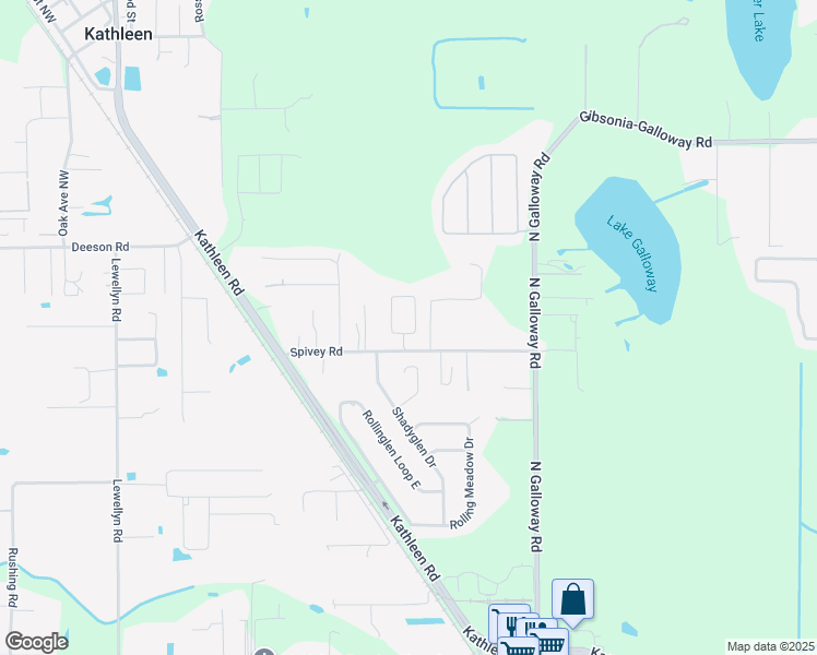 map of restaurants, bars, coffee shops, grocery stores, and more near 5328 Oxford Manor Circle in Lakeland