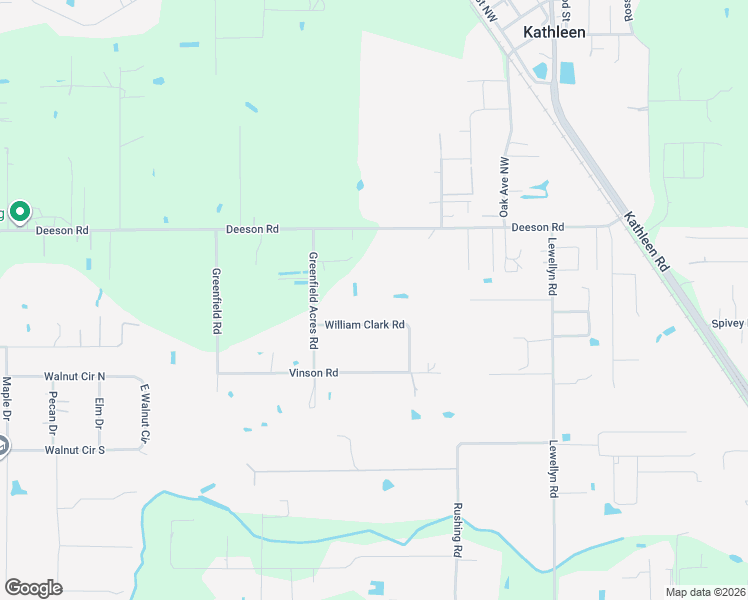 map of restaurants, bars, coffee shops, grocery stores, and more near 5265 William Clark Road in Lakeland