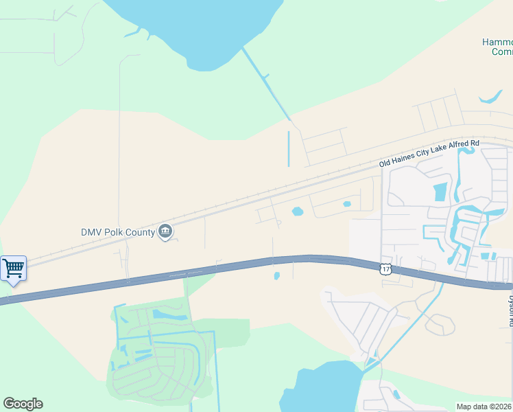 map of restaurants, bars, coffee shops, grocery stores, and more near Old Haines City Lake Alfred Road in Haines City