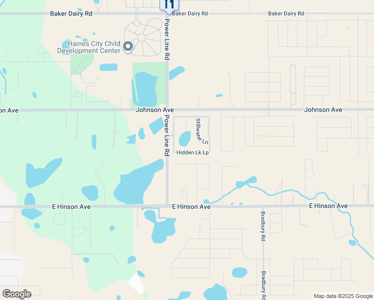 map of restaurants, bars, coffee shops, grocery stores, and more near 417 Stillwater Lane in Haines City
