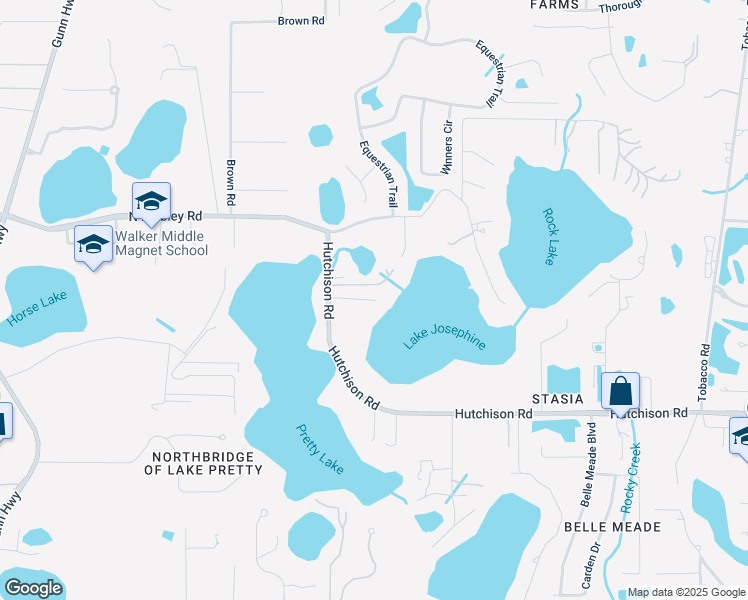 map of restaurants, bars, coffee shops, grocery stores, and more near 7508 Lake Josephine Lane in Odessa
