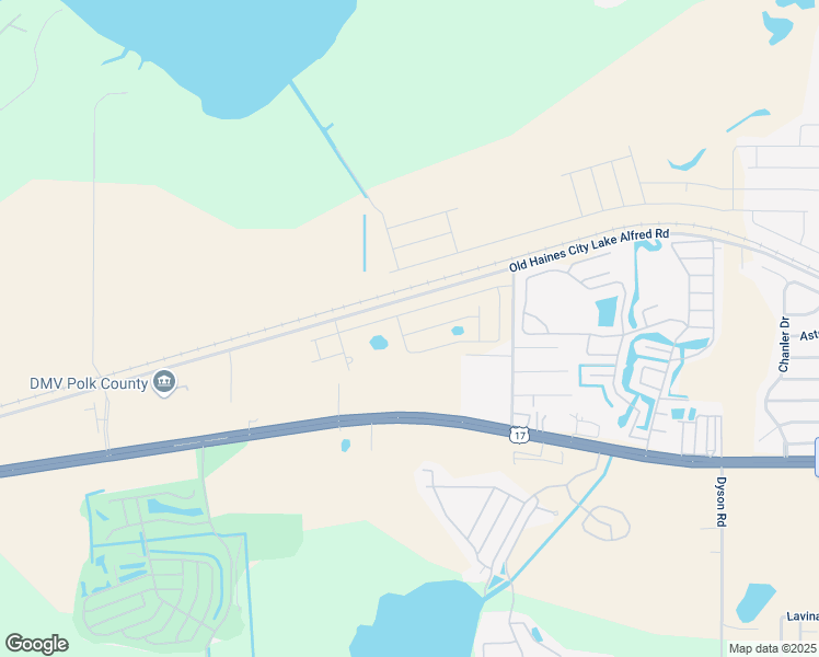map of restaurants, bars, coffee shops, grocery stores, and more near Old Haines City Lake Alfred Road in Haines City
