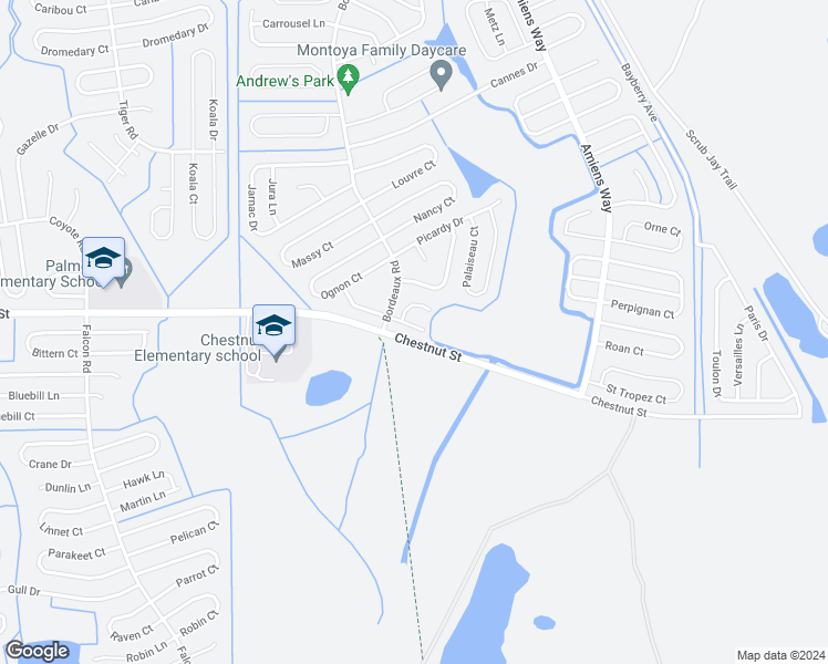 map of restaurants, bars, coffee shops, grocery stores, and more near 908 South Rennes Court in Kissimmee