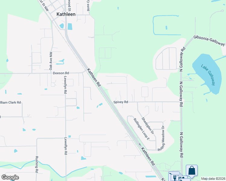 map of restaurants, bars, coffee shops, grocery stores, and more near 5355 Kathleen Road in Lakeland