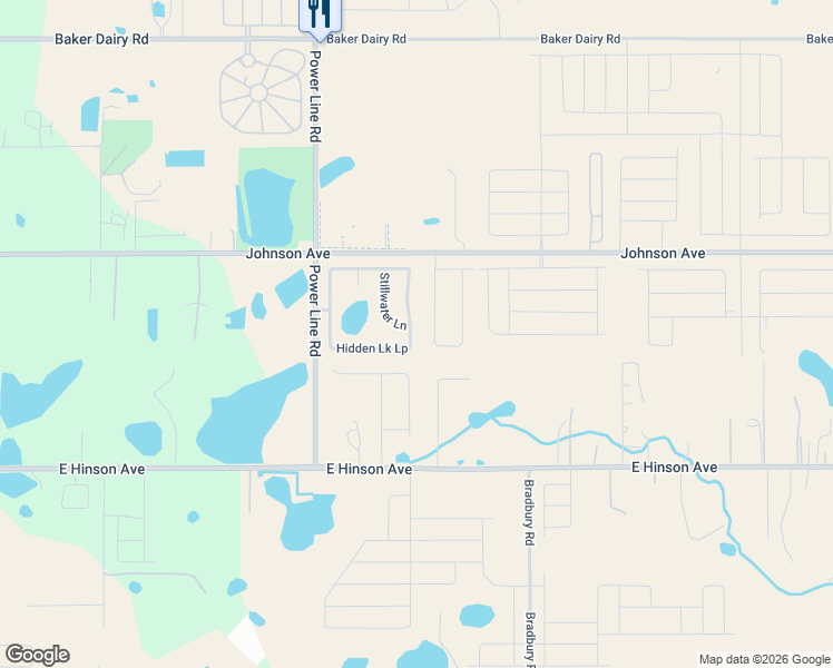 map of restaurants, bars, coffee shops, grocery stores, and more near 198 Hidden Lake Loop in Haines City
