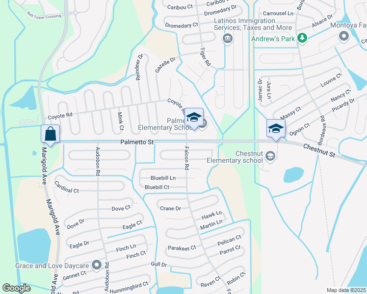 map of restaurants, bars, coffee shops, grocery stores, and more near 601 Bittern Court in Kissimmee