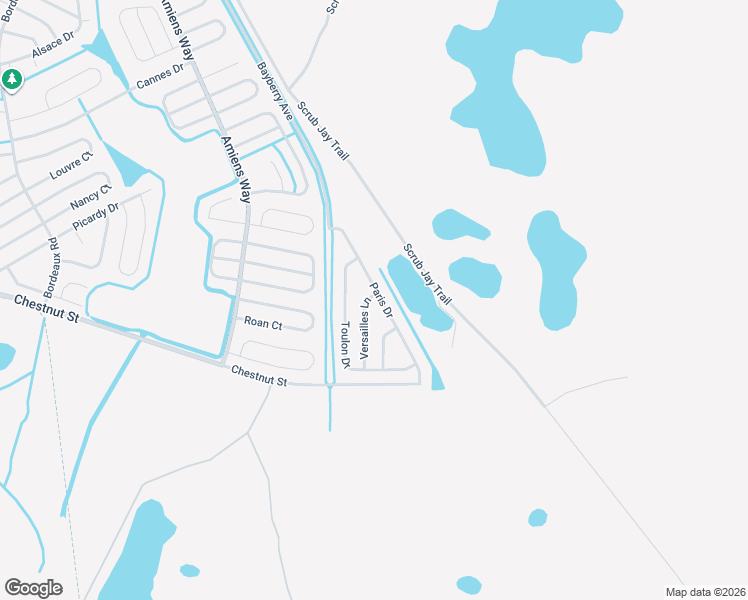map of restaurants, bars, coffee shops, grocery stores, and more near 732 Paris Drive in Kissimmee