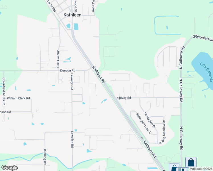 map of restaurants, bars, coffee shops, grocery stores, and more near 5400 Kathleen Road in Lakeland