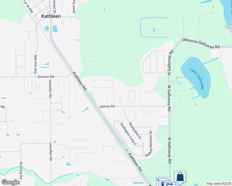 map of restaurants, bars, coffee shops, grocery stores, and more near 5409 Morgan Road in Lakeland