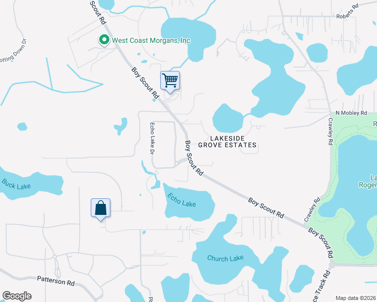 map of restaurants, bars, coffee shops, grocery stores, and more near 10408 Grove Lane in Odessa