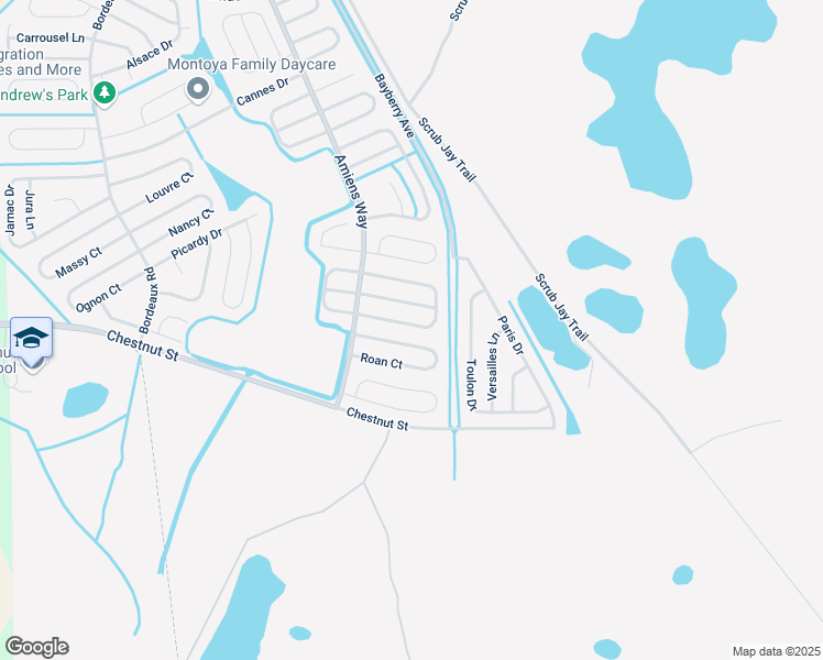 map of restaurants, bars, coffee shops, grocery stores, and more near 1147 Perpignan Court in Kissimmee