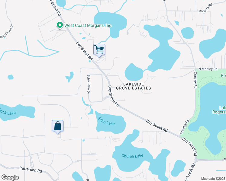 map of restaurants, bars, coffee shops, grocery stores, and more near 10408 Grove Lane in Odessa
