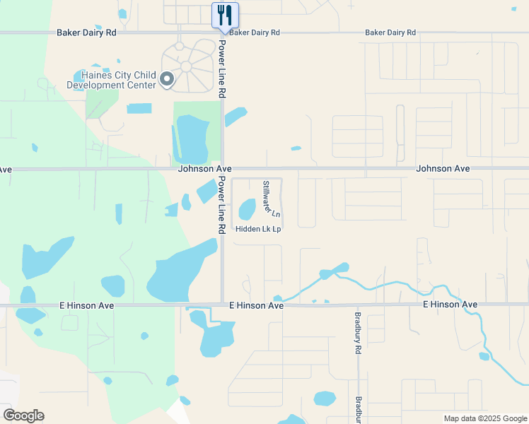 map of restaurants, bars, coffee shops, grocery stores, and more near 417 Stillwater Lane in Haines City