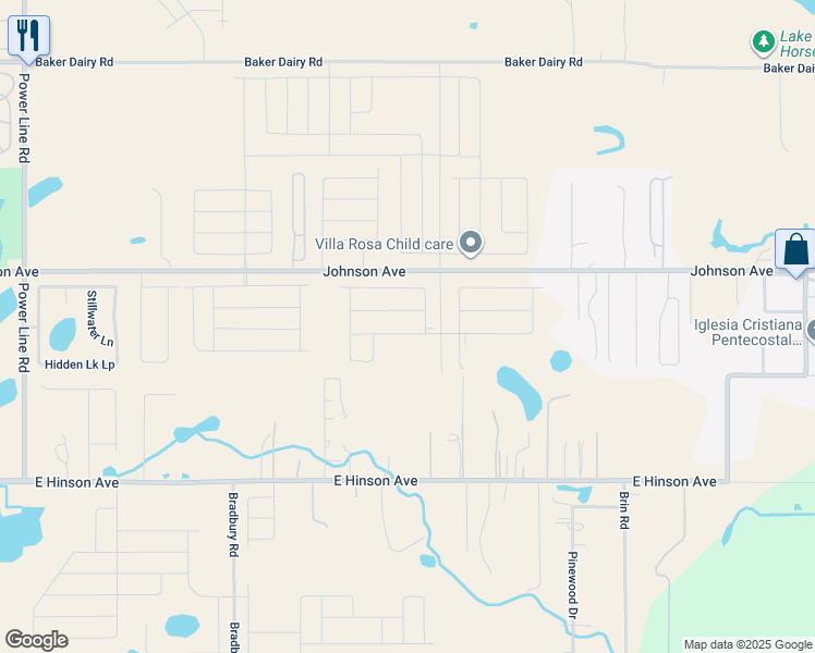 map of restaurants, bars, coffee shops, grocery stores, and more near 2018 East Johnson Avenue in Haines City