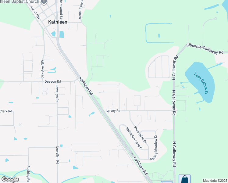 map of restaurants, bars, coffee shops, grocery stores, and more near 3417 Strobel Road in Lakeland